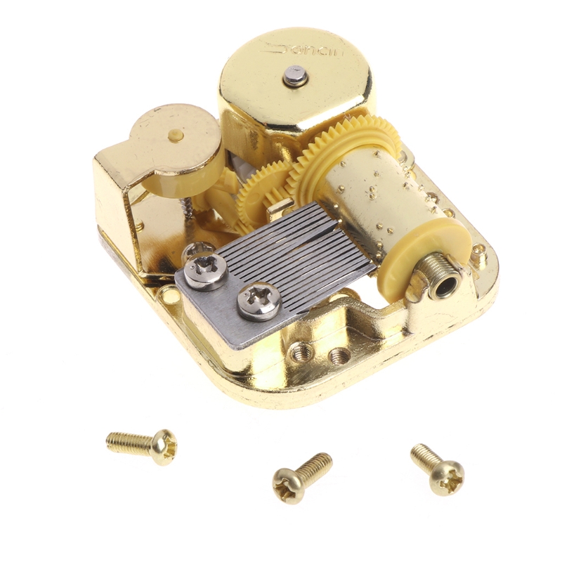 Diy Mechanische Musical Box Gouden Beweging + Schroeven + Kasteel In De Hemel Sleutel: Default Title