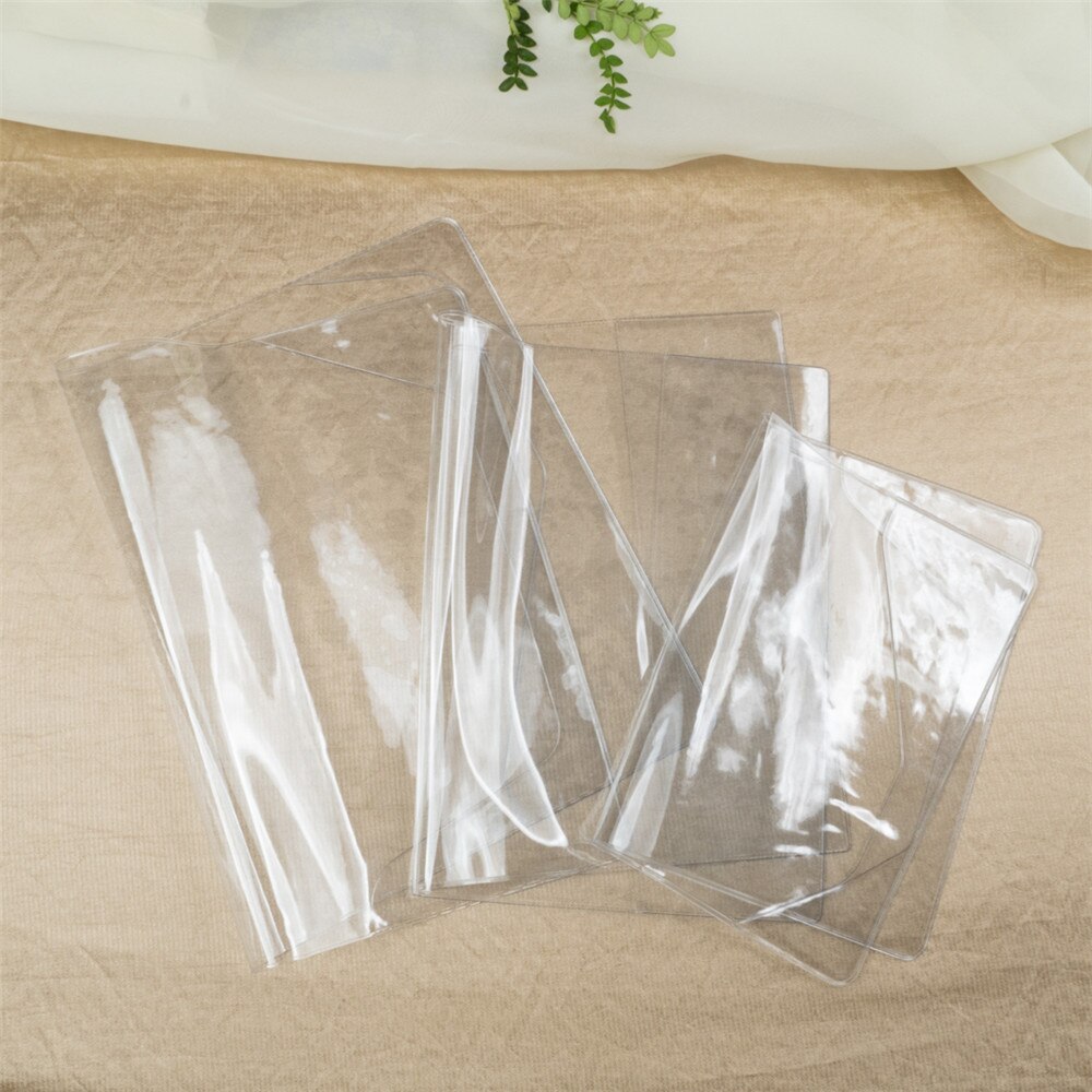 Pvc-fodral genomskinligt skyddsfodral filmfodral  a5/a6 anteckningsbok vattentät planerare bokdagbok studenter omslagsfilmer skydd