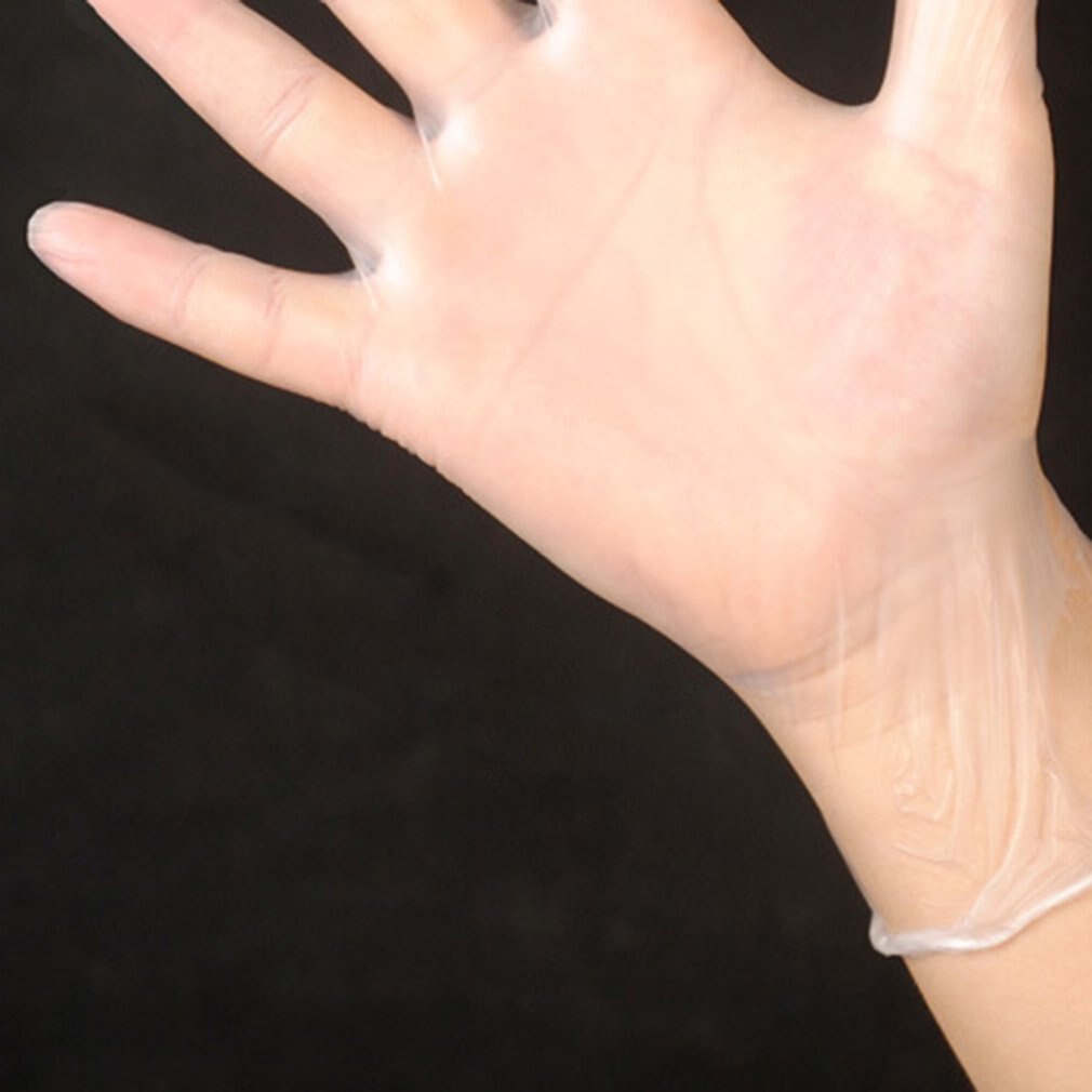 Disposable Transparent Pvc Latex Ding Qing Gloves Beauty Tattoo Protective Labor Insurance Industrial Gloves Pvc Gloves