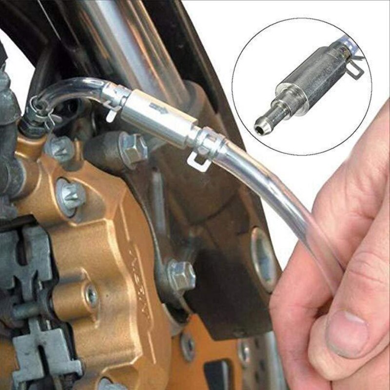 Motorcycle Car Hydraulic Brake Bleeder Pipes Clutch One Way Valve Tube Bleeding Auto Bleeding Tool Replacement Adapter Hose Kit