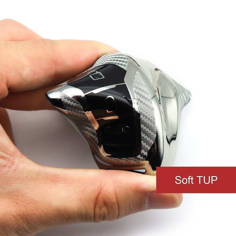 Soft TPU Car Key Chain Covers Case Accessories Cap Holder for Ford Explorer F150 F250 Ranger Ecosport Mondeo,Silver