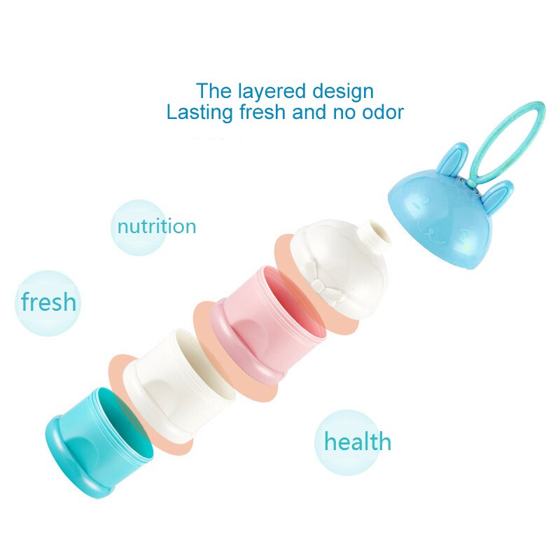 Portable Milk Powder Formula Dispenser Container Storage Essential Cereal Boxes Toddle Baby Snacks Food Storage Box