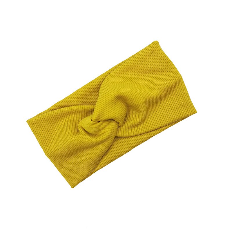 1 Pcs Lente Zomer Effen Kleur Baby Hoofdband Meisjes Twisted Geknoopt Zachte Elastische Meisje Hoofdbanden Haar Accessoires Kleine Maat: 4