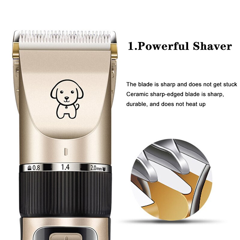 Hond Clippers Elektrische Huisdier Katten Tondeuse Dieren Grooming Haircut Cutter Scheerapparaat Trimmer Set Professionele Oplaadbare