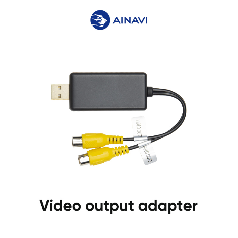 Ainavi Externes Mikrofon für Android Autoradio MIC RCA Video In Out Lüfter Multimedia USB Kabel