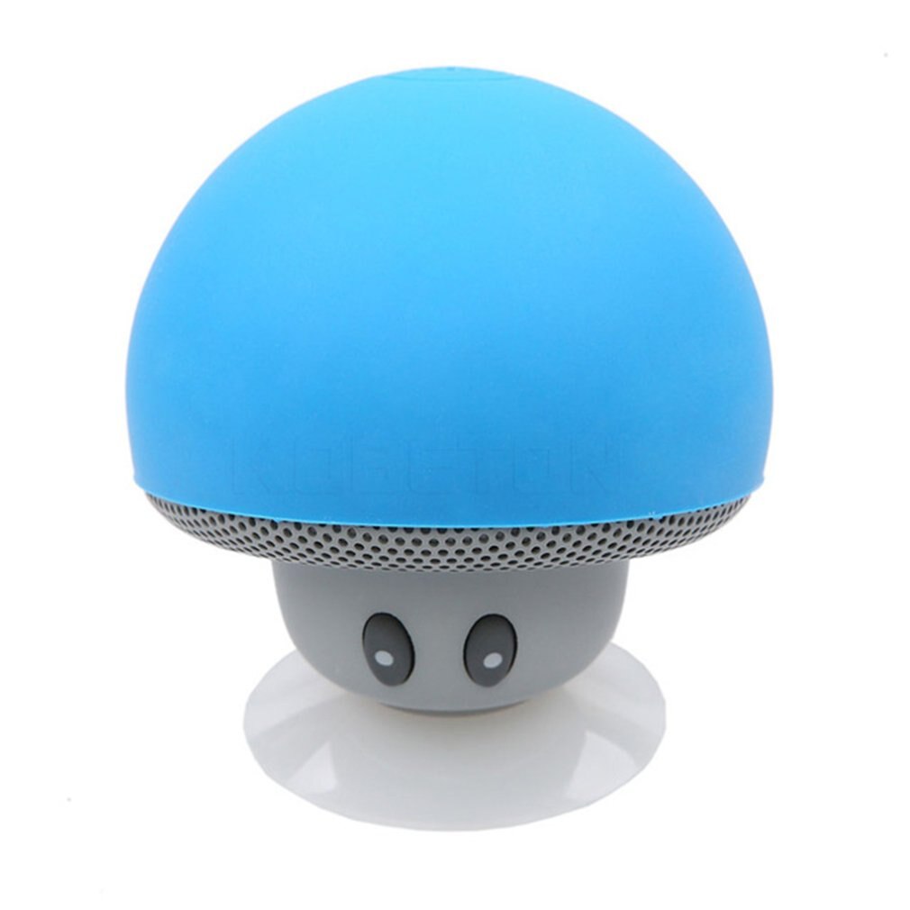 Mini haut-parleur sans fil champignon Portable étanche douche stéréo Subwoofer lecteur de musique pour IPhone Android: Jaune
