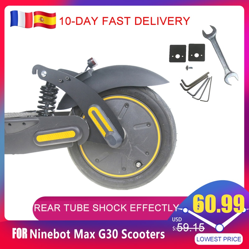 Max  g30 elektrisk scooter bakre stötdämpningsdel bakfjädringssats för ninebot -skotrar framhjulsgaffeltillbehör