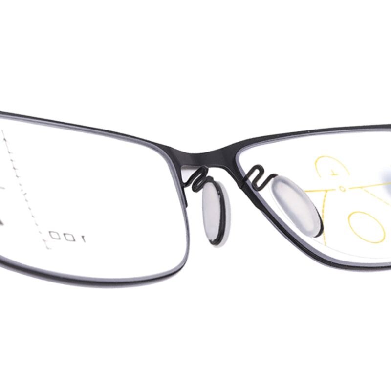 Men Women Progressive Multi Focus Reading Glasses Alloy Anti-Blue Presbyopic Glasses Eyewear Protector +1.0~+3.5