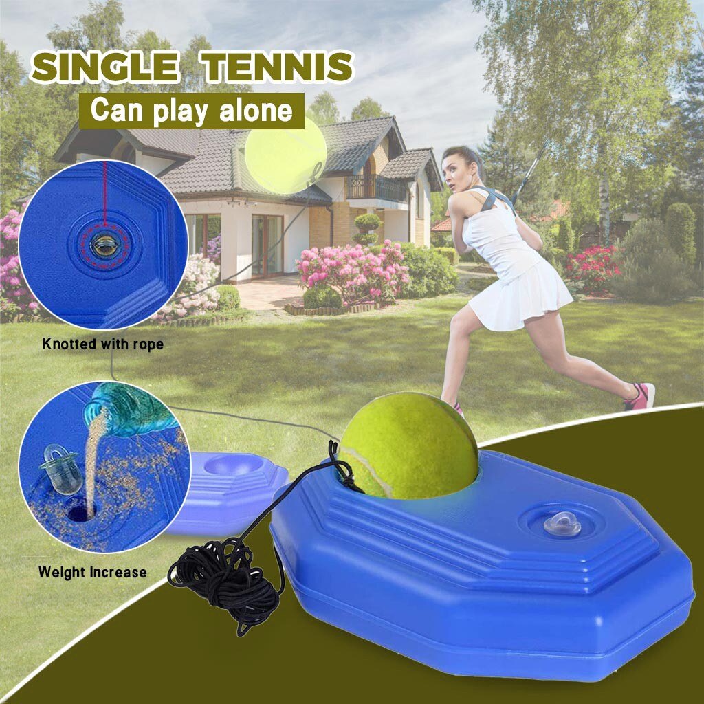 Singles Tennis Trainer Training Praktijk Bal Terug Base Trainer Gereedschap + Tennis Persoonlijke Outdoor Tennis Trainingspak #40