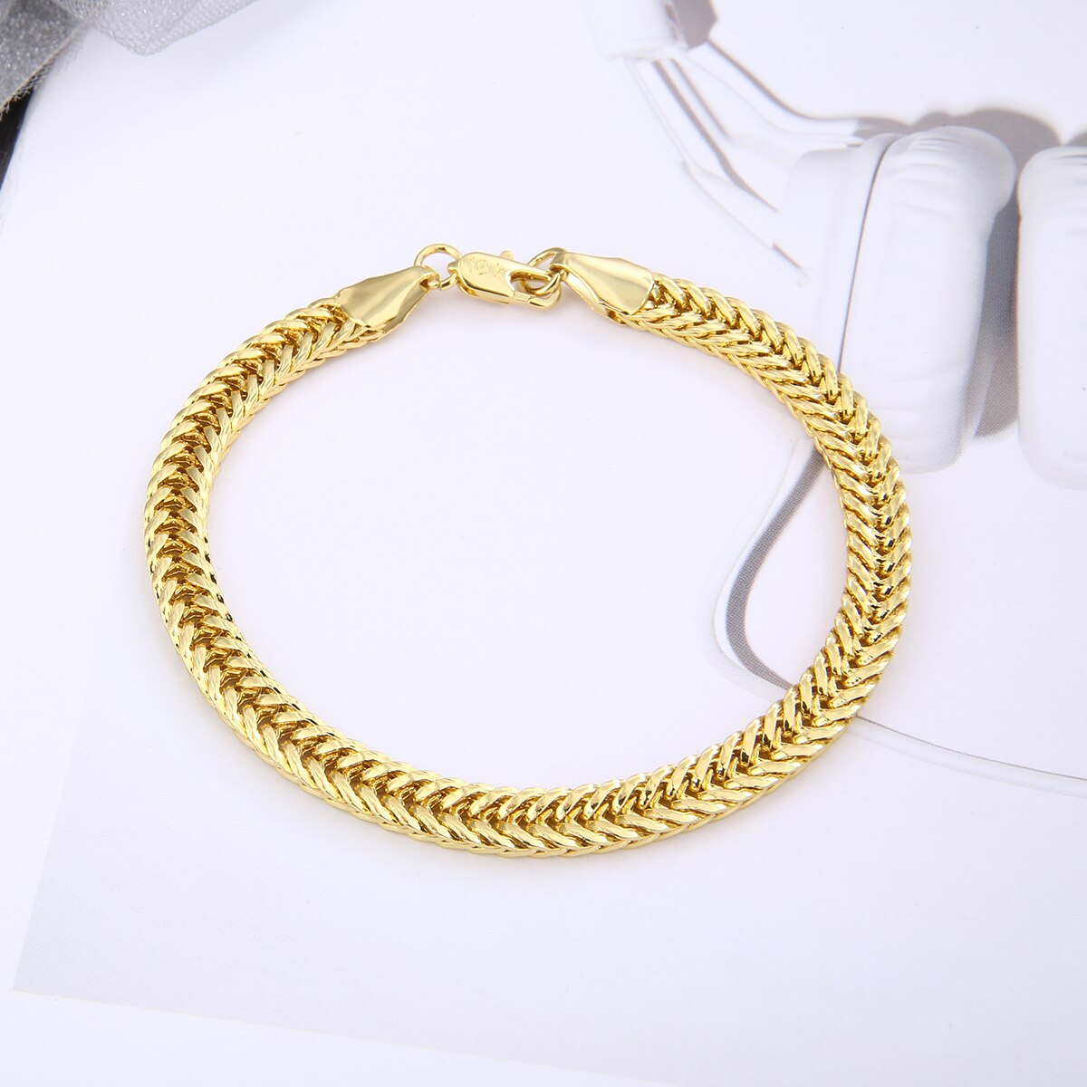 Classic Gold Kleur Hand Chain Hip Hop Rock Unisex Armband Punk Charms Trendy Sieraden Accessoires Voor Vrouwen Mannen