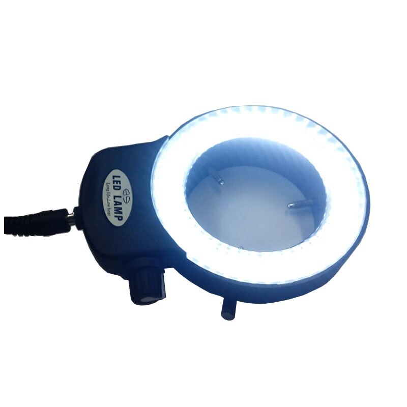 Adjustable 144 LED Ring Light illuminator Lamp For Industry Stereo Microscope AC Power Adapter EU/US/RU Plug