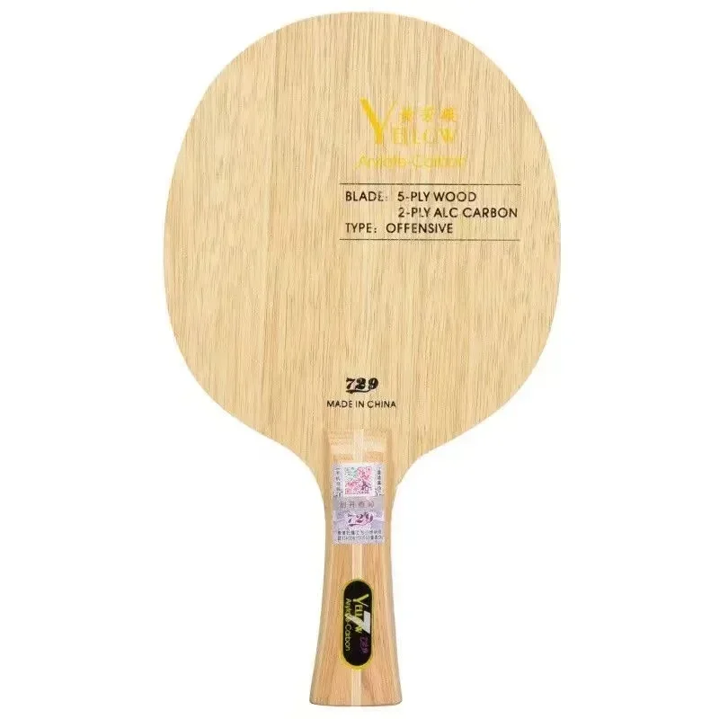Original 729 Freundschaft Gelb ALC Tischtennisschläger 5 Holz 2 Arylate Kohlenstoff Professionelle Tischtennisschläger Blau ALC beleidigend: Freier Raum