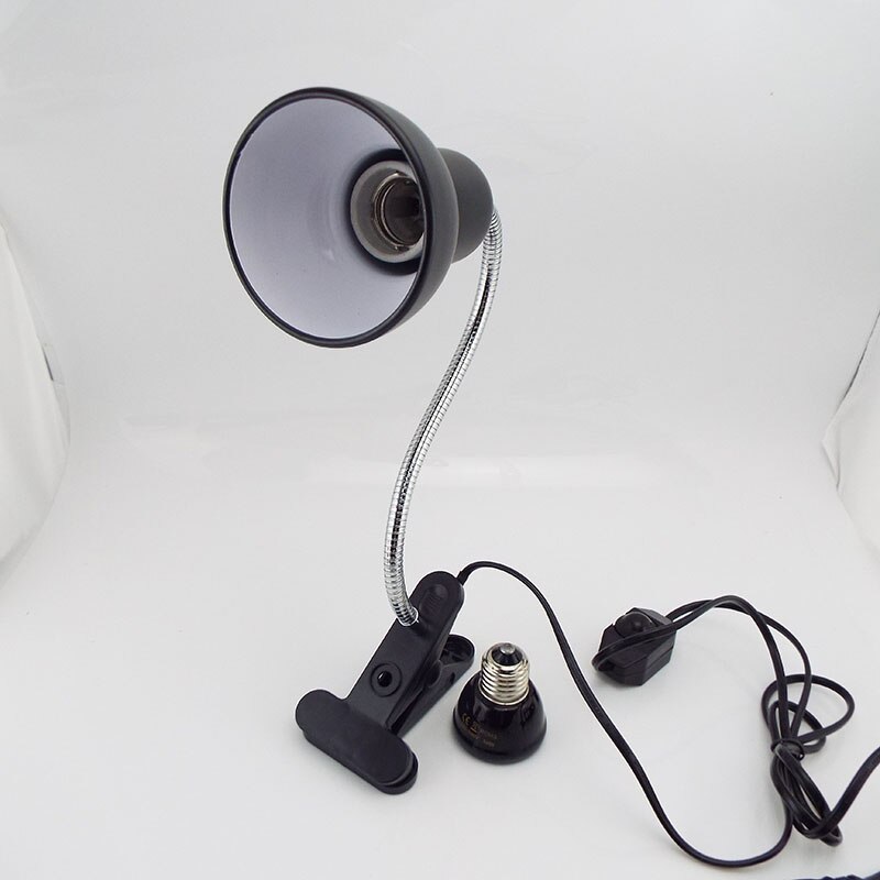 Kit de Mini lámpara de calor para reptiles, 50W, 75W, 100W, con luces de Clip E27, soporte de enchufe, lámpara de calefacción, juego de iluminación para tortugas