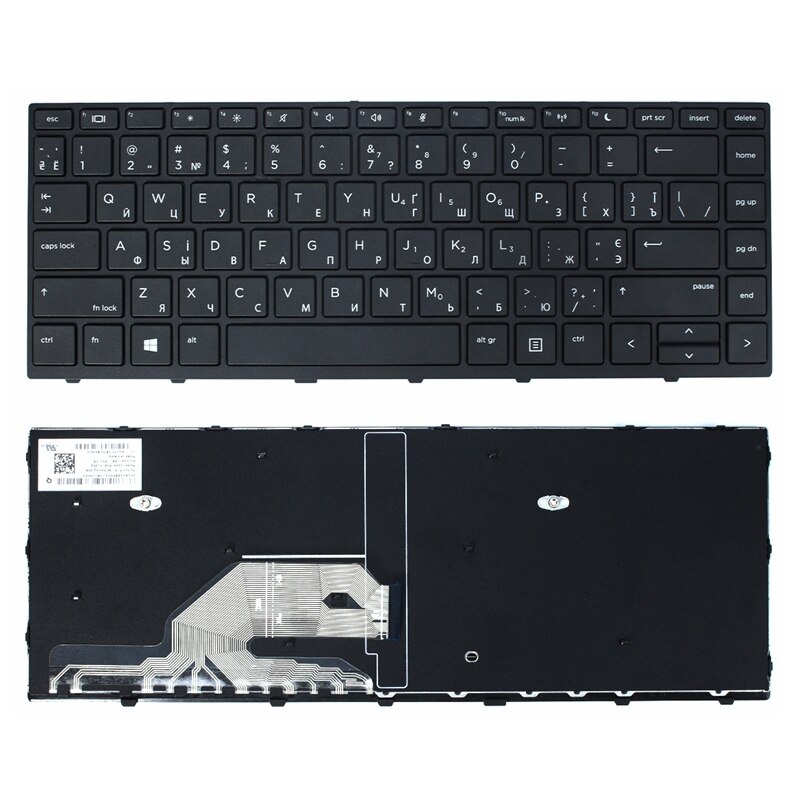 Rosyjski laptop klawiatura robić HP Probook 430 G5 440 G5 445 G5 SG-87710-XAA X8B RU czarne oprawki