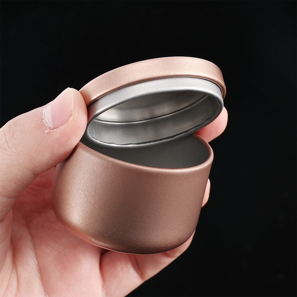 Blikjes snoep thee blikken reizen draagbare bloemen thee verpakking verzegelde blikken metalen trompet zwarte thee klein blikken doosje