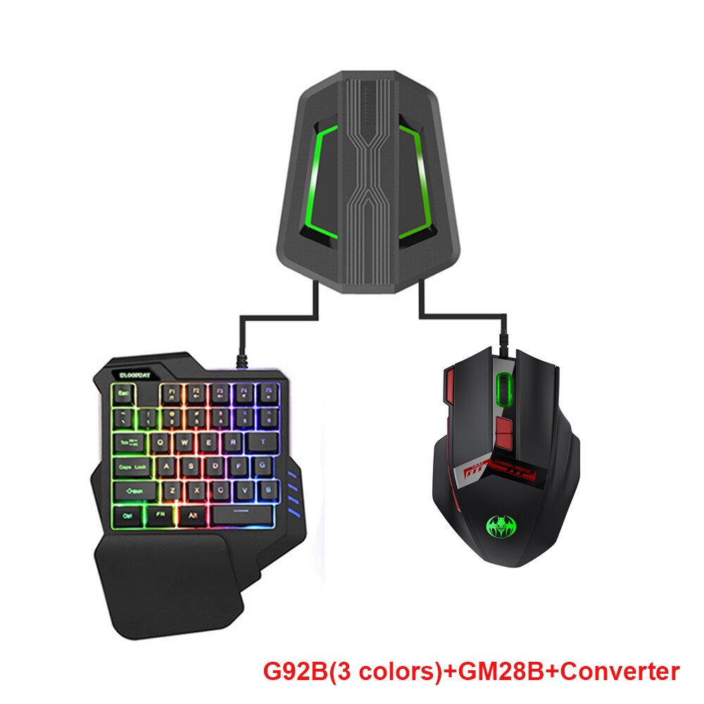 Gaming Keyboard Gamer USB Wired LED RGB Backlit Ergonomic 10 Buttons Mouse And 35 Keys Keyboard For PC Computer PS3 PS4 XBOX: GM28B G92B SW315