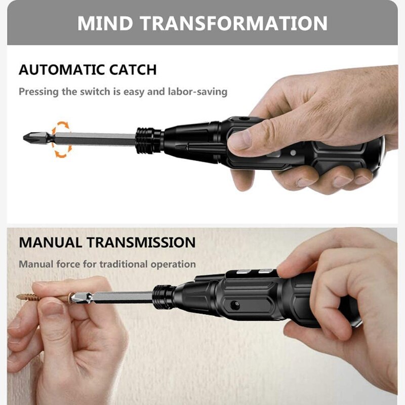! 4.2V Mini Electric Household Electric Screwdriver Drill Tool USB Charging Convenient Automatic Screwdriver Tool