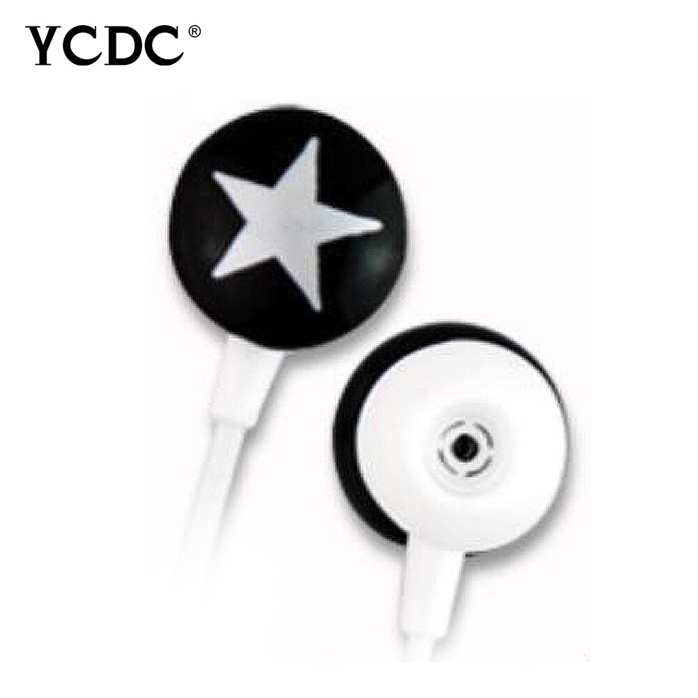 + Barato + rosa preto branco vermelho estrela 3.5mm in-ear fone de ouvido estéreo fone de ouvido para xiaomi htc samsung iphone pc mp3 mp4 69% de desconto: black