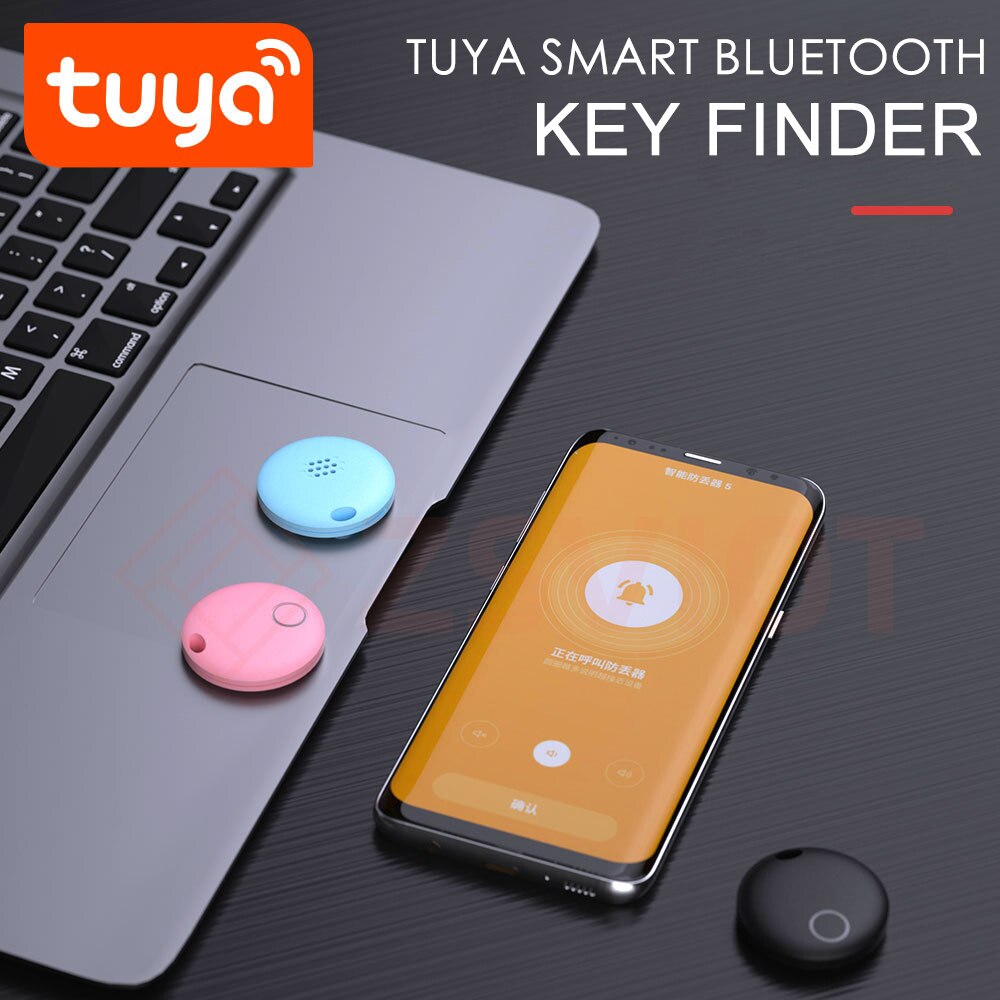 Tuya smart tracking Sensor Bluetooth 5.0 2.4GHz Anti-lost Device Finder Alarm Tile Wallet Keys Automation Anti-lost Alarm For S
