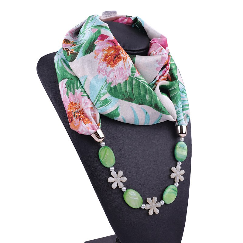 Collier Foulard bohème styel | Pendentif, collier écharpe pour femmes, style bohème, Foulard, accessoires Hijab magasins,: 2