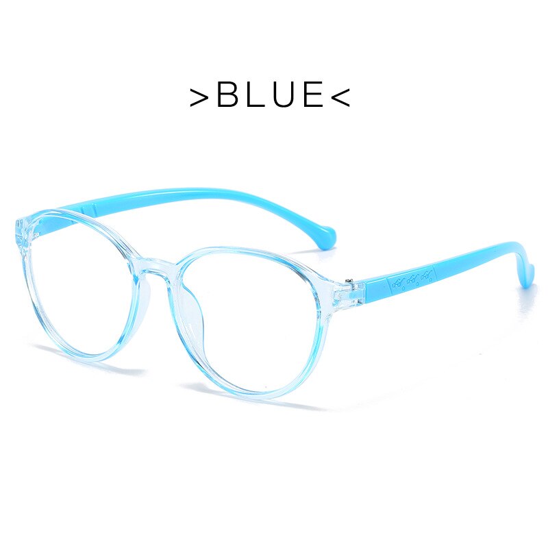 Anti blåt lys børns almindelige briller lille rund stel lys komfortabel linse studerende briller online klasser: 3