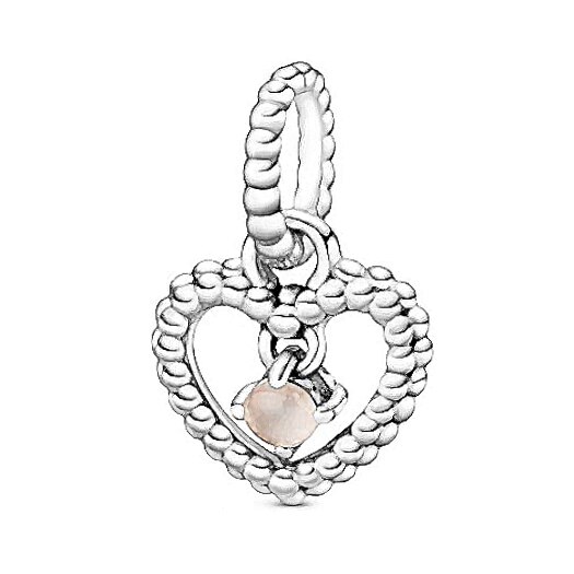 Nueva joyería de San Valentín dijes plata 925 Original piedra natal colección colgante enero-diciembre encanto Fit de cumpleaños: June