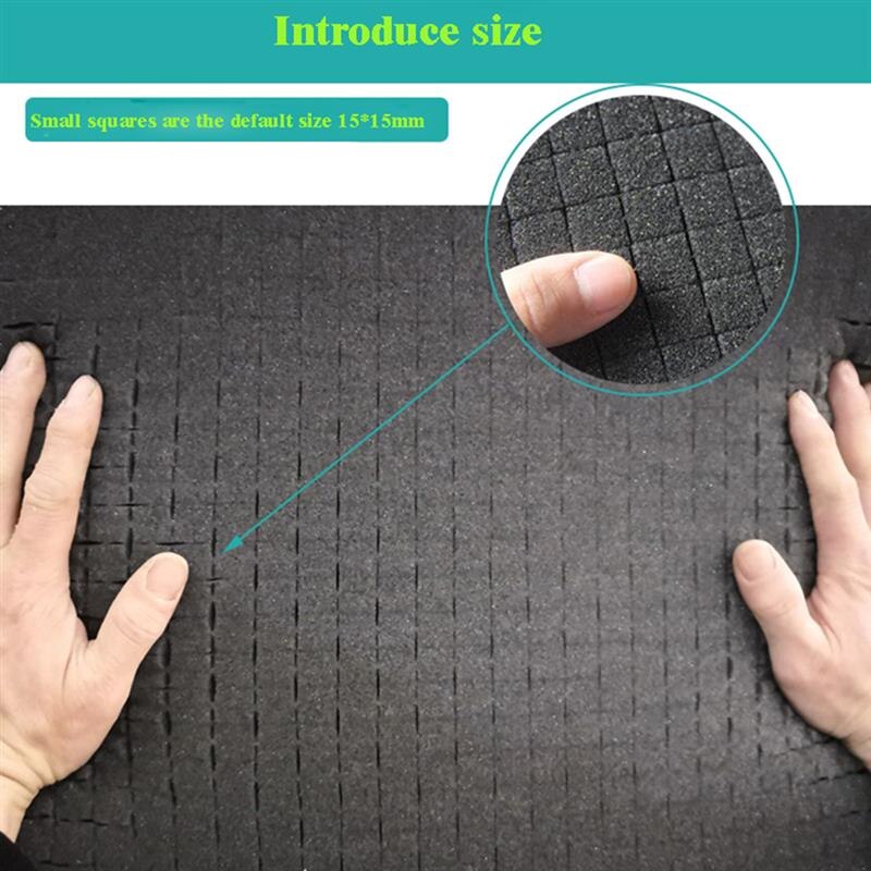 Pre-Cutting Foam Insert High Density Pick Pluck Foam For L-Boxx2 Power Tool Transport System​​ For Hand Tool /Tool Box/Tool Case