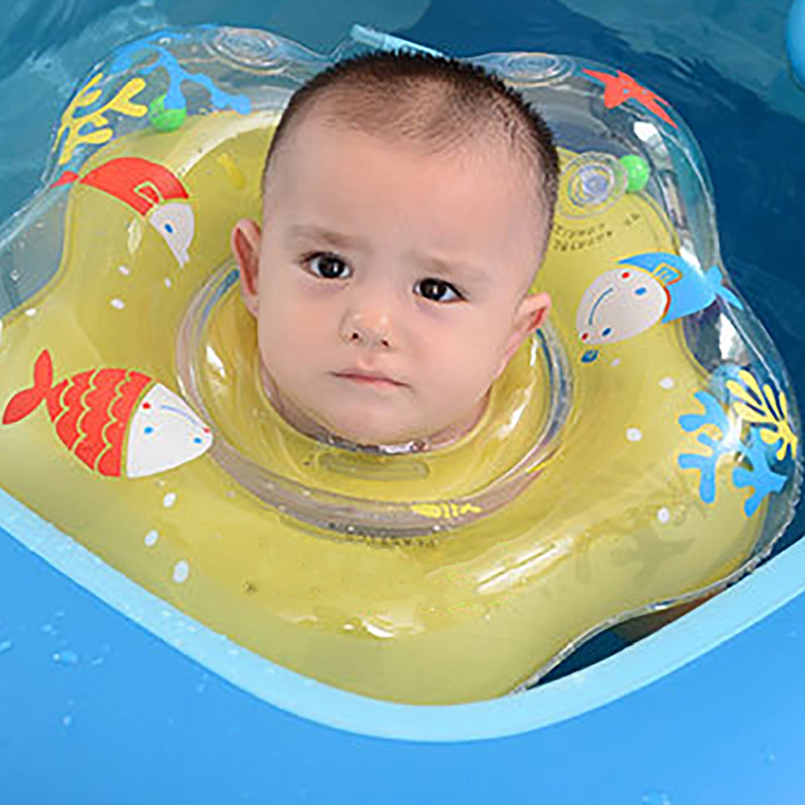 Zwemmen Baby Accessoires Hals Ring Buis Veiligheid Baby Float Zwemmen Cirkel Voor Baden Opblaasbare Dolfijn Opblaasbare Water Fe