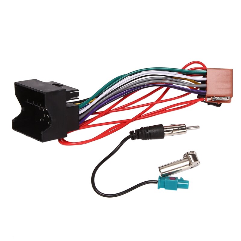 Cable de arnés de cableado de potencia ISO para coche, adaptador de Cable de antena de Radio, Audio estéreo, para Peugeot 207, 307, 407, Citroen C2, C5: Default Title