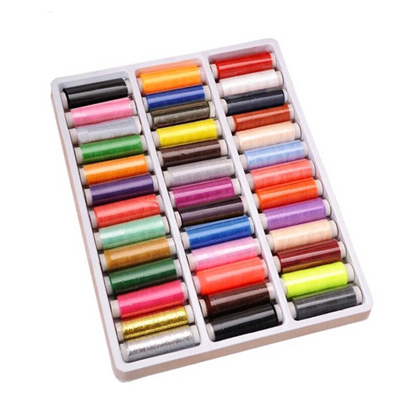 39 Color 200 Yard Sewing Thread Sewing Tools Quilting Supplies Polyester Embroidery Thread for Sewing Machine Hand Stitching GYH: 39xian
