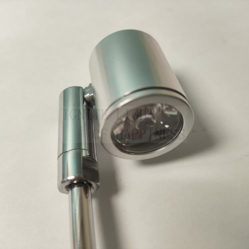 Led-tørbatteri spotlight nødlampe til smykkebord udstillingsskab 3w lige stanglampe til bryllup