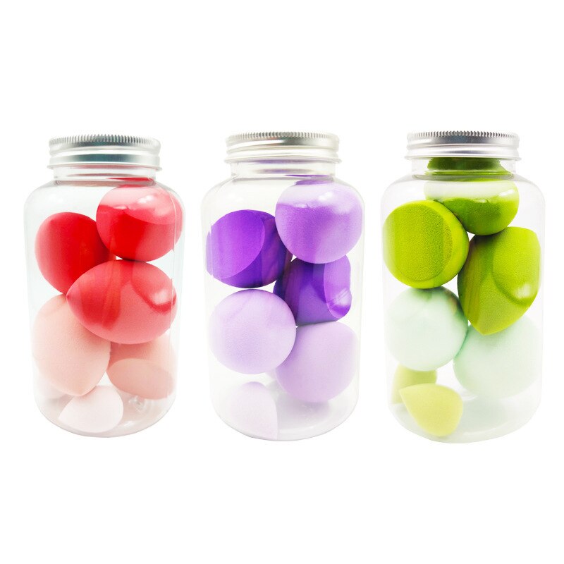 5/7Pcs Beauty Egg Set Gourd Water Puff Makeup Puff Set Colorful Cushion Cosmestic Sponge Egg Tool Wet and Dry Use Makeup