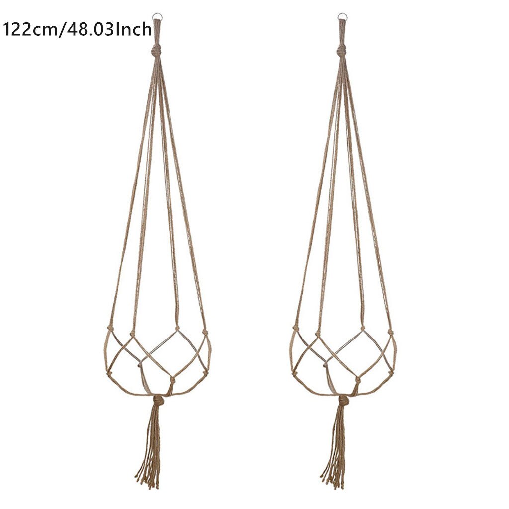 2 pièces plante cintre Pot de fleur coton corde mur porte-plante intérieur décor à la maison pour intérieur extérieur Pots de fleurs #40: C