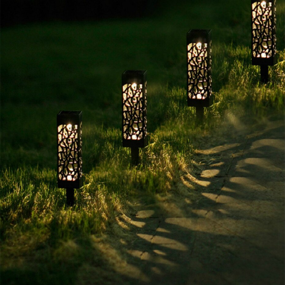 LED Solar Tuinverlichting Gazon Lamp Voor Pathway Lantaarn Decoratie Outdoor Path Light Draadloze Waterdichte Night Led Solar Lamp