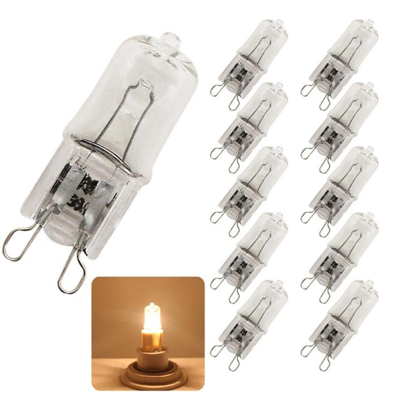 G9 Lamp Halogeen Lampen Warming Wit Licht 10 Stuks Tafel Lamp Muur Verlichting Indoor Home Decoratie Mini Transparant