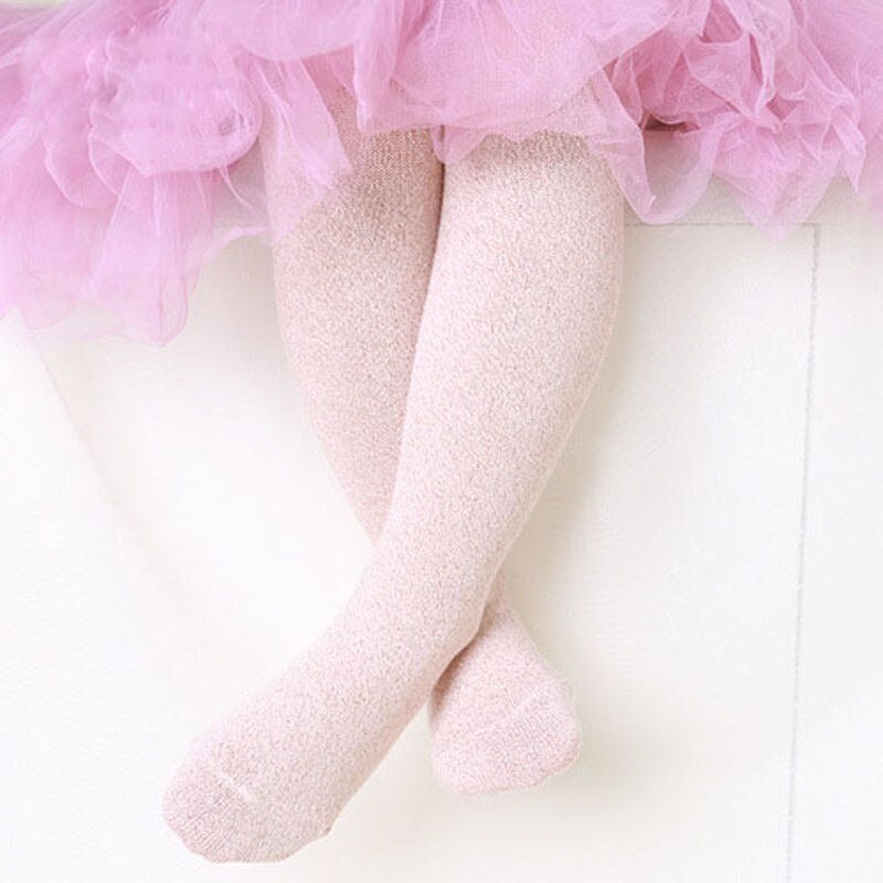 Bling Baby Pantyhose Multicolor Shiny Cotton Children Baby Girl Tights S/M for 0-7 Years