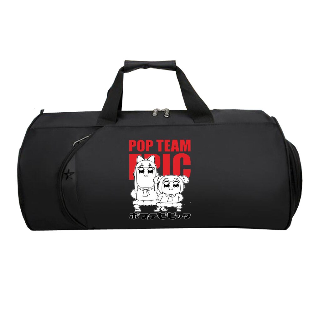 Pop Team Epic Reizen Bagage Tas Tieners Multifunctionele Grote Capaciteit Tas Mannen Vrouwen Hand Duffel Reizen Bagage Pakket: 02