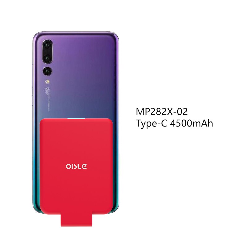 Wireless Power Bank Slim External Backup Battery Charger For iPhone 8/ Samsung S6/One plus 5/HTC Built in Qi receiver Power Case: MP282X-02 RED