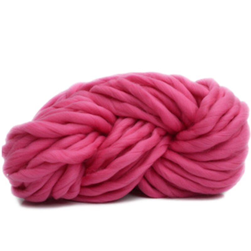 Håndstrikket Tæppe Garn - Super Tykt Chunky Garn - 250g pr. Parti: Ferskenrosa