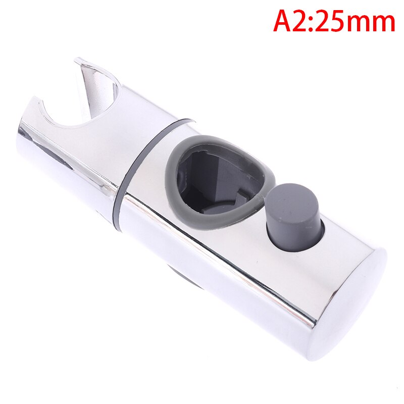Bruser beslag brusestang holder 22 ~ 25mm abs krom brusehoved holder justerbar badeværelsestilbehør universal: 2.5cm