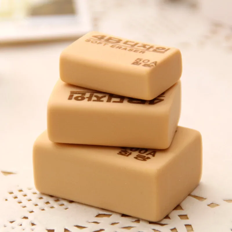 Borrador de lápices 4B de Corea, borrador de dibujo y escritura de goma, papelería para estudiantes de dibujo artístico para oficina y escuela