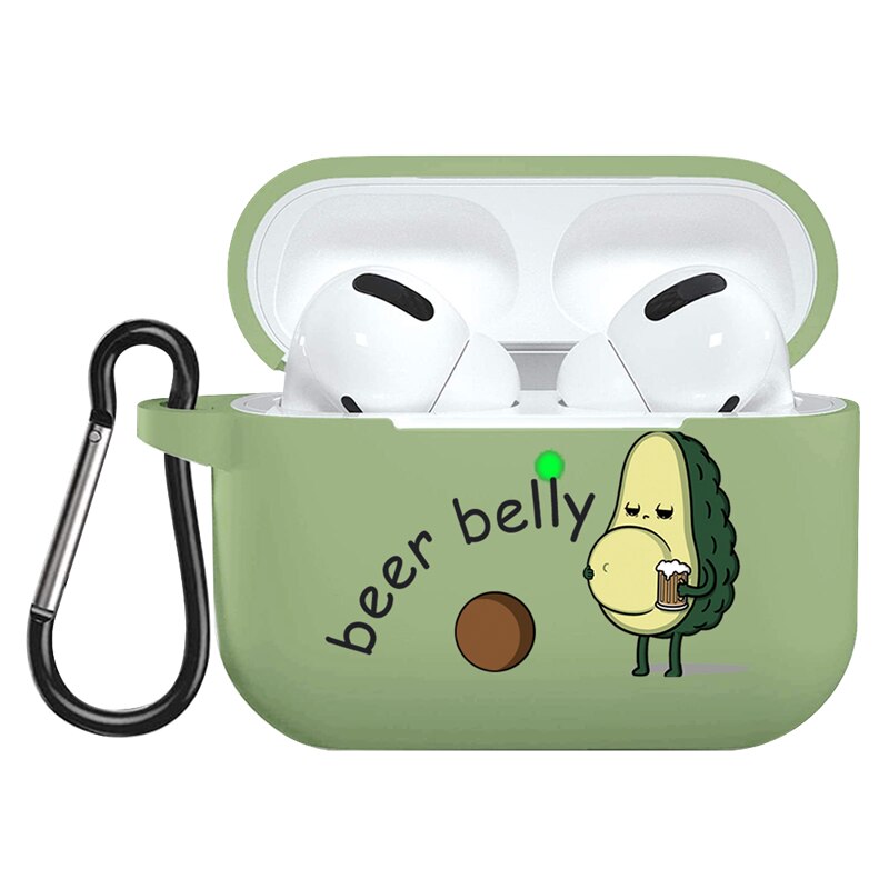 Per Apple AirPods Pro Caso Del Fumetto Sveglio di Avocado Auricolare Custodia Per Airpods 3 Molle Della Copertura Del Silicone di Ricarica Borse Caso della Cuffia capa: nygpijiu3d