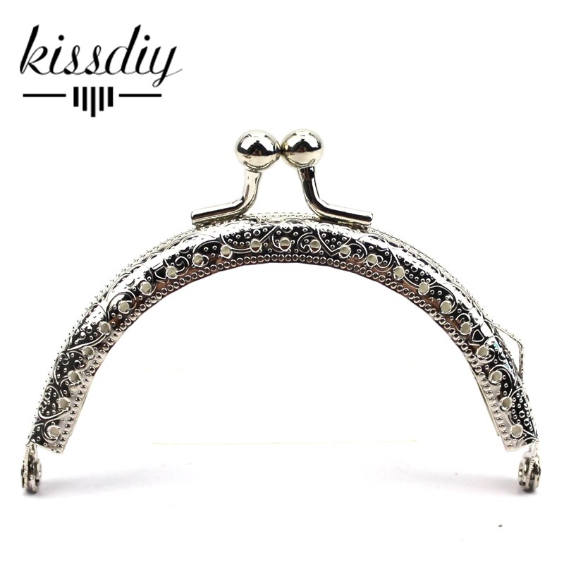 KISSDIY 10 pcs/lot 8.5cm 5 Color mix Metal Purse Frame kiss clasp Handle for Bag Sewing Craft Tailor Sewer bag accessory