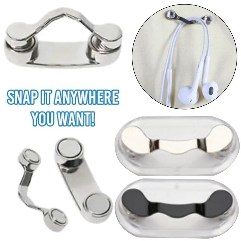 Soporte magnético para colgar gafas de sol, Clip para colgar, broche, Pin, multifunción, auriculares, hebillas