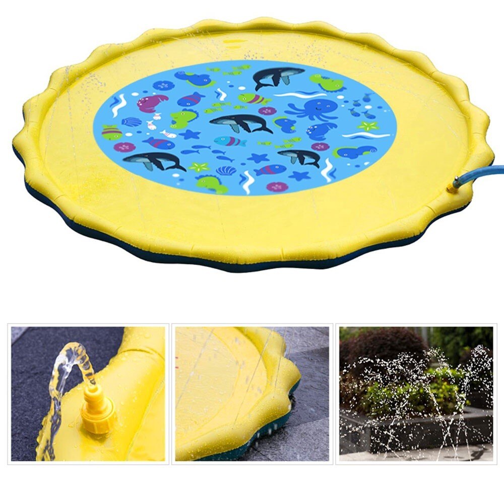 Cospargere E spruzzata Zerbino Acqua Gioco Giocattolo per I Bambini più Piccoli A Spruzzo tutto'aperto pad Acqua Gonfiabile per Bambini Piscina per Bambini proprietà pad divertimento Spiaggia
