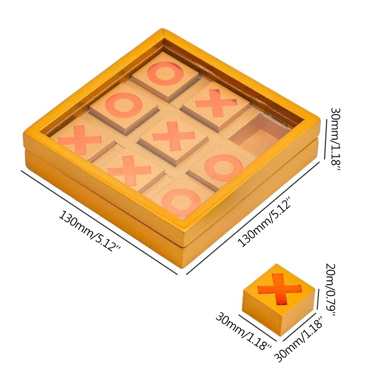 Board Games Tic Tac Toe Fun Family Games to Play in Box Strategy Board Games for Families to Challenge Brain Games