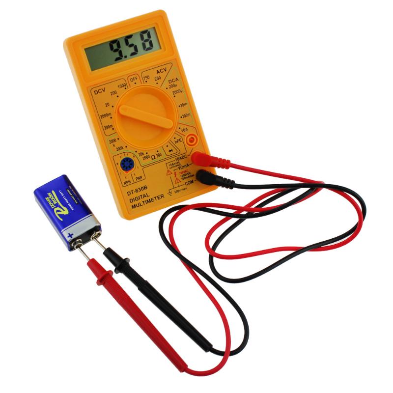 DT830 Digital Multimeter Voltmeter Ammeter Ohmmeter DC10V~1000V 10A AC 750V Current Tester Test LCD Display