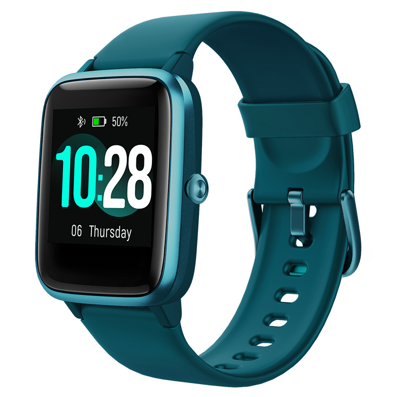 Montre intelligente Fitness Tracker moniteur de fréquence cardiaque IP68 étanche montre podomètre activité Tracker Sport Smartwatch pour Android IOS: Green