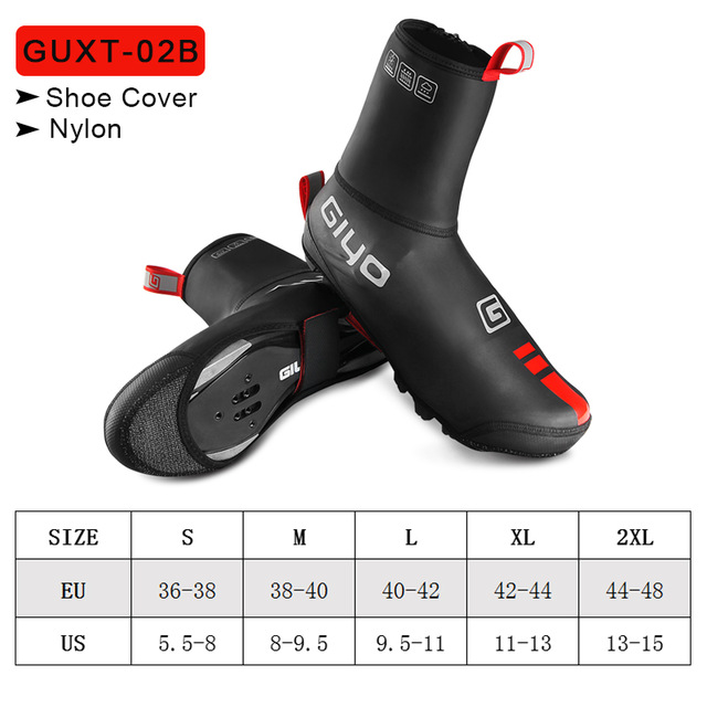 Giyo Waterdichte Schoen Covers Winter Fietsen Laarzen Neopreen Fleece Overschoenen Mtb Racefiets Teen Cover Fietsen Apparatuur: XL / MULTI