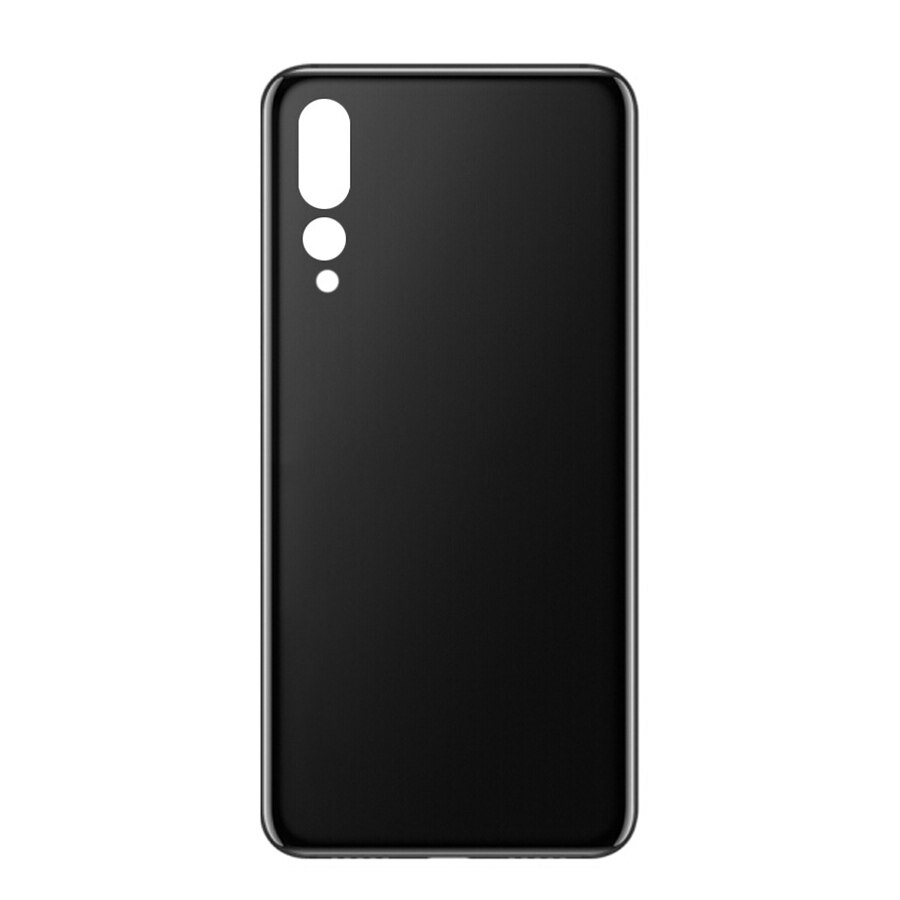 Clear Back Glass Cover Voor Huawei P20 Pro Batterij Cover Terug Glas Panel Vervanging P20 Pro Achter Behuizing Deur Case + Camera Lens: Black No Lens